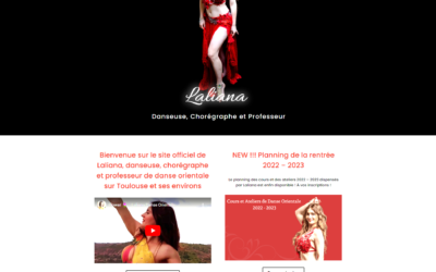 Laliana.fr – Webdesign de site pour des artistes